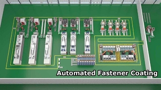 Digitale, intelligente Beschichtungslinie, vollautomatisch: Reinigen, Strahlen, Beschichten, Sintern